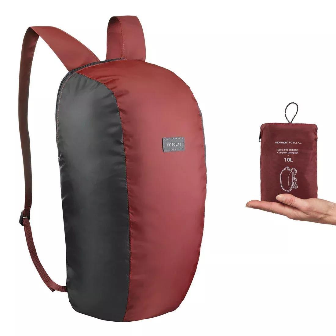 Compact Travel Trekking Backpack Travel, Mahogany, No Color, large image number 0