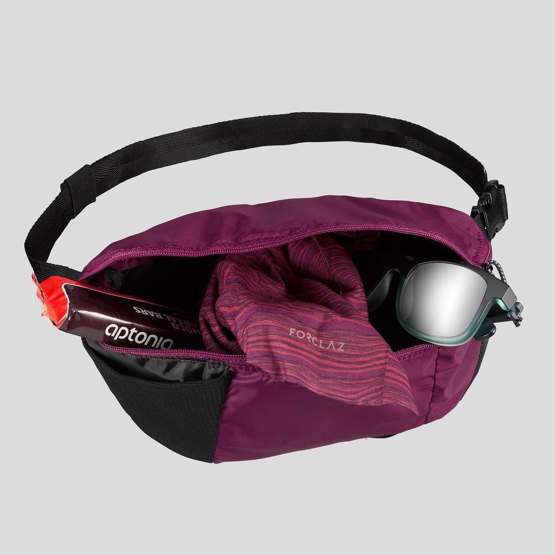 FORCLAZ - Travel Trekking 100 Compact Bum Bag, Purple