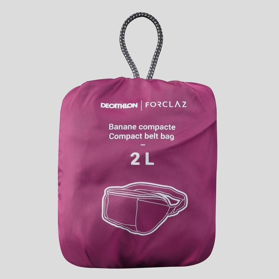 Travel Trekking 100 Compact Bum Bag, Purple, No Color, large image number 9