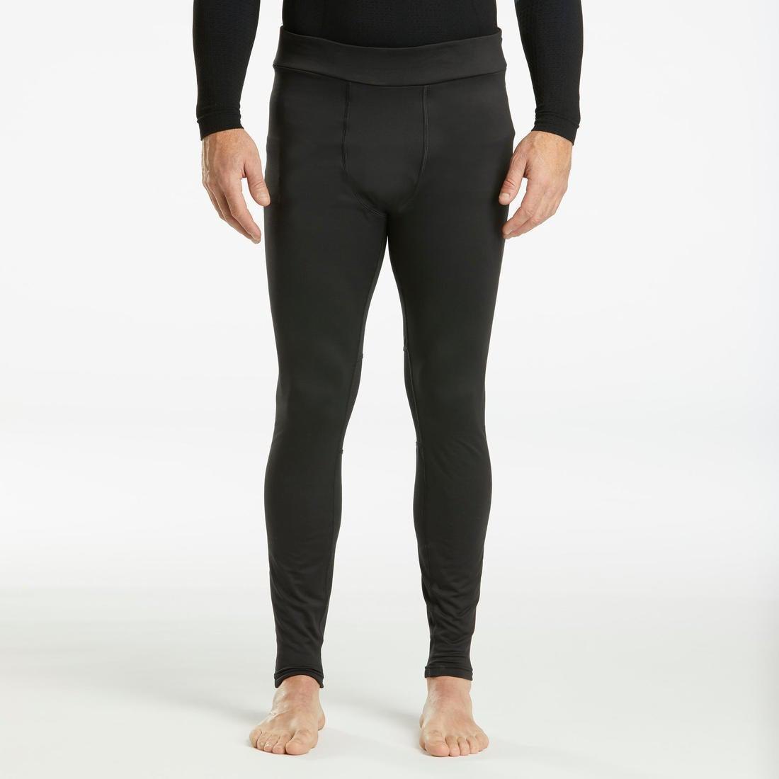 WEDZE - Men Ski Base Layer Bottoms, Black