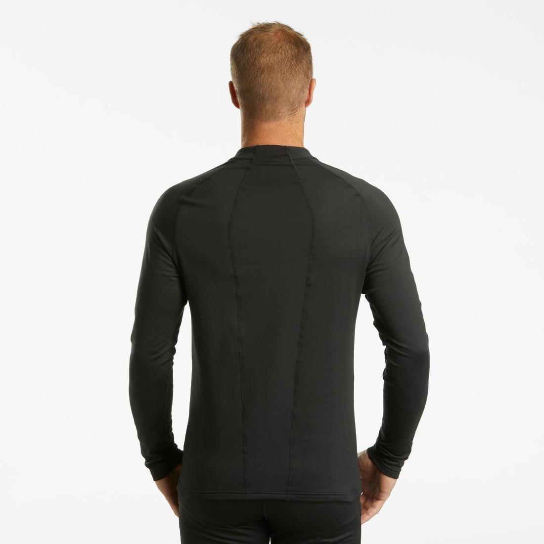 Mens Ski Base Layer Top, Black, , large image number 3