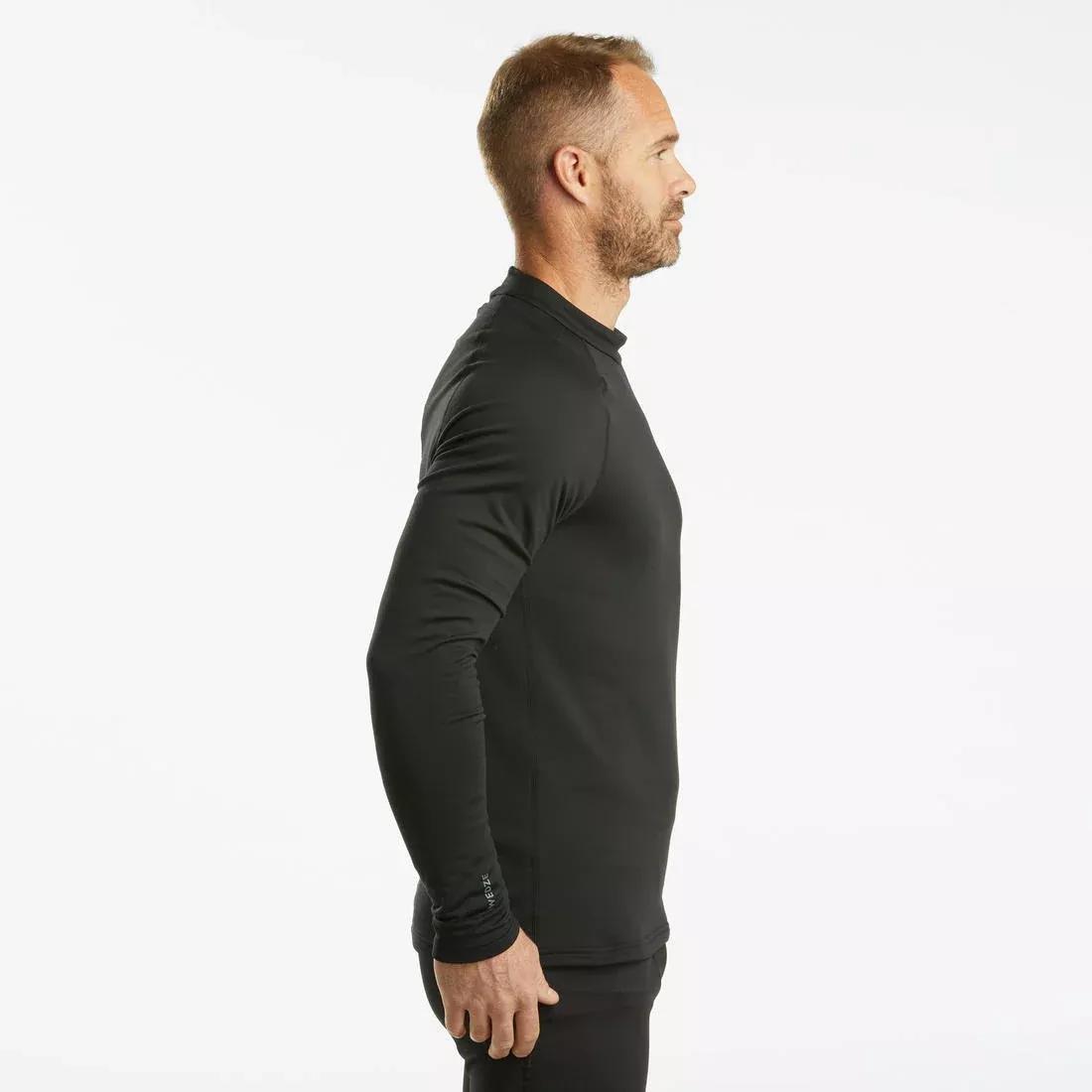 Mens Ski Base Layer Top, Black, , large image number 14