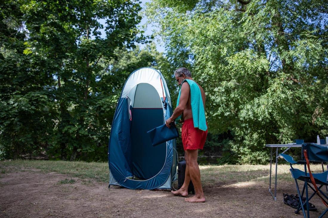 Camping Shower Cubicle, Blue, No Color, large image number 5
