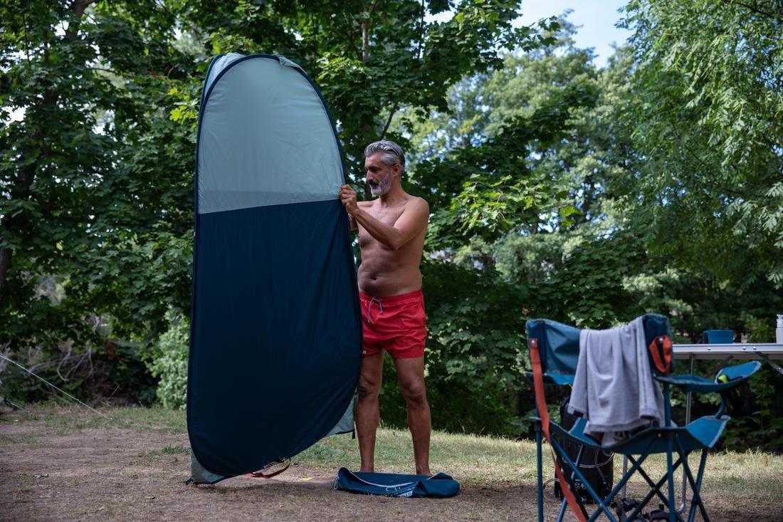 Camping Shower Cubicle, Blue, No Color, large image number 9