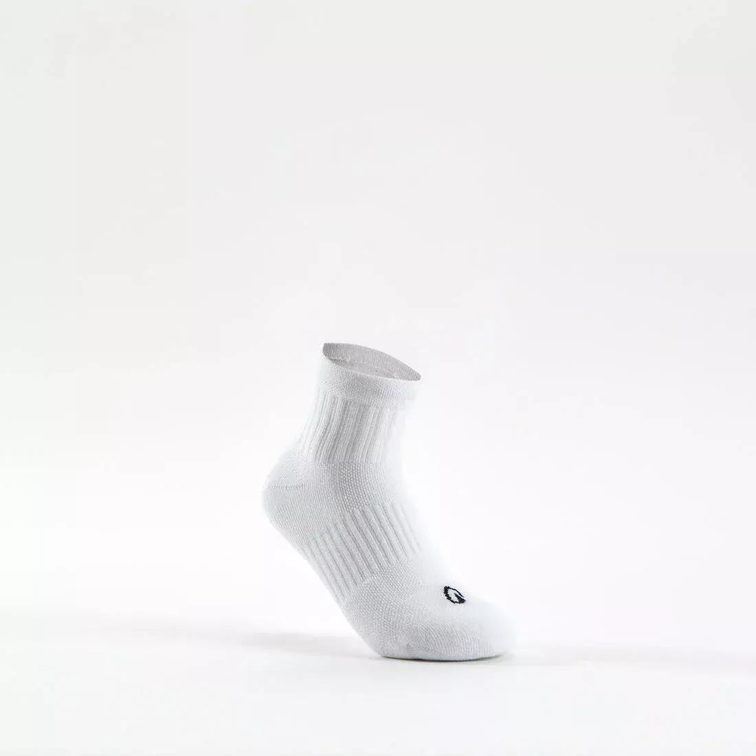Kids Girls Mid-High Sports Socks - Tri-Pack RS 500, Pink, No Color, large image number 3