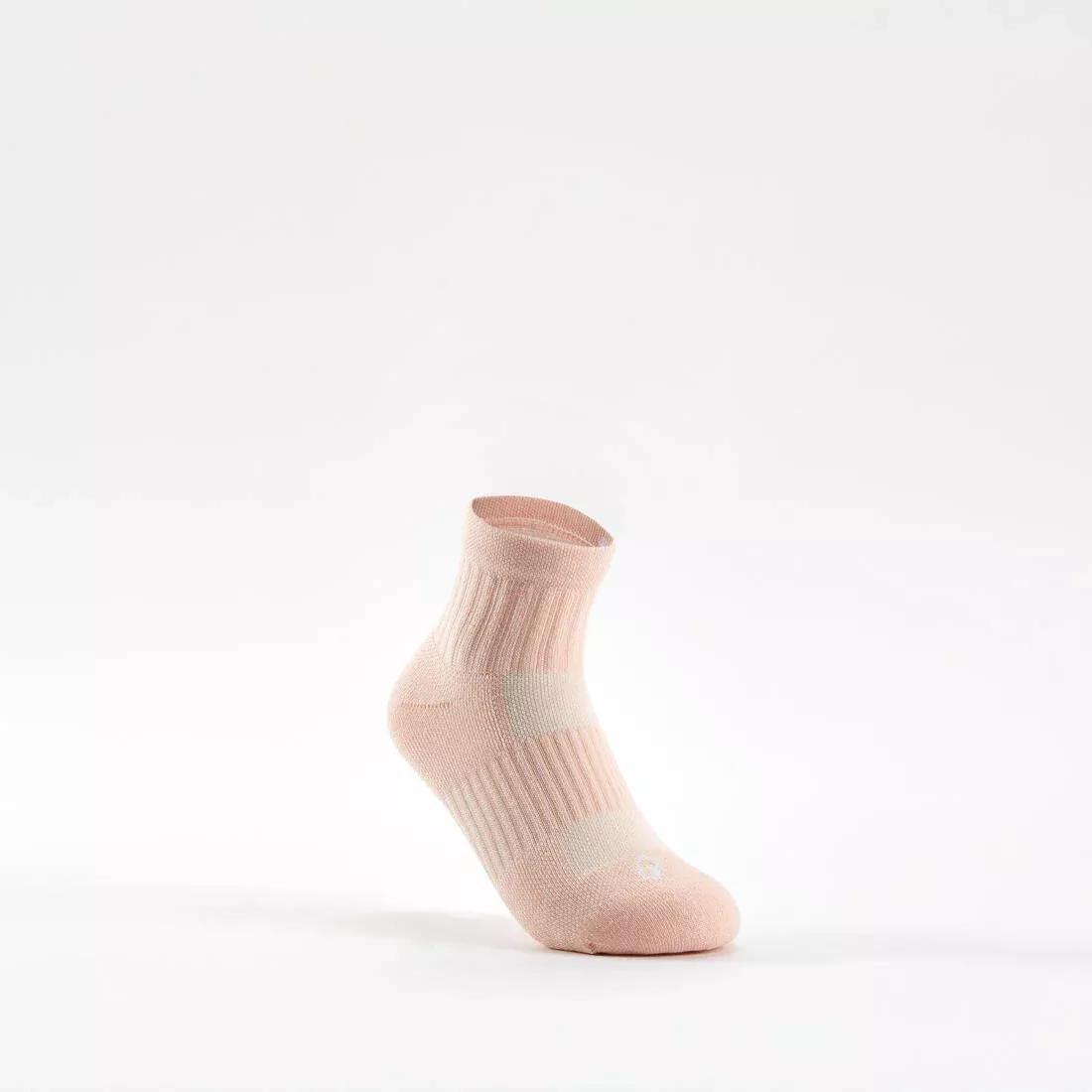 Kids Girls Mid-High Sports Socks - Tri-Pack RS 500, Pink, No Color, large image number 4