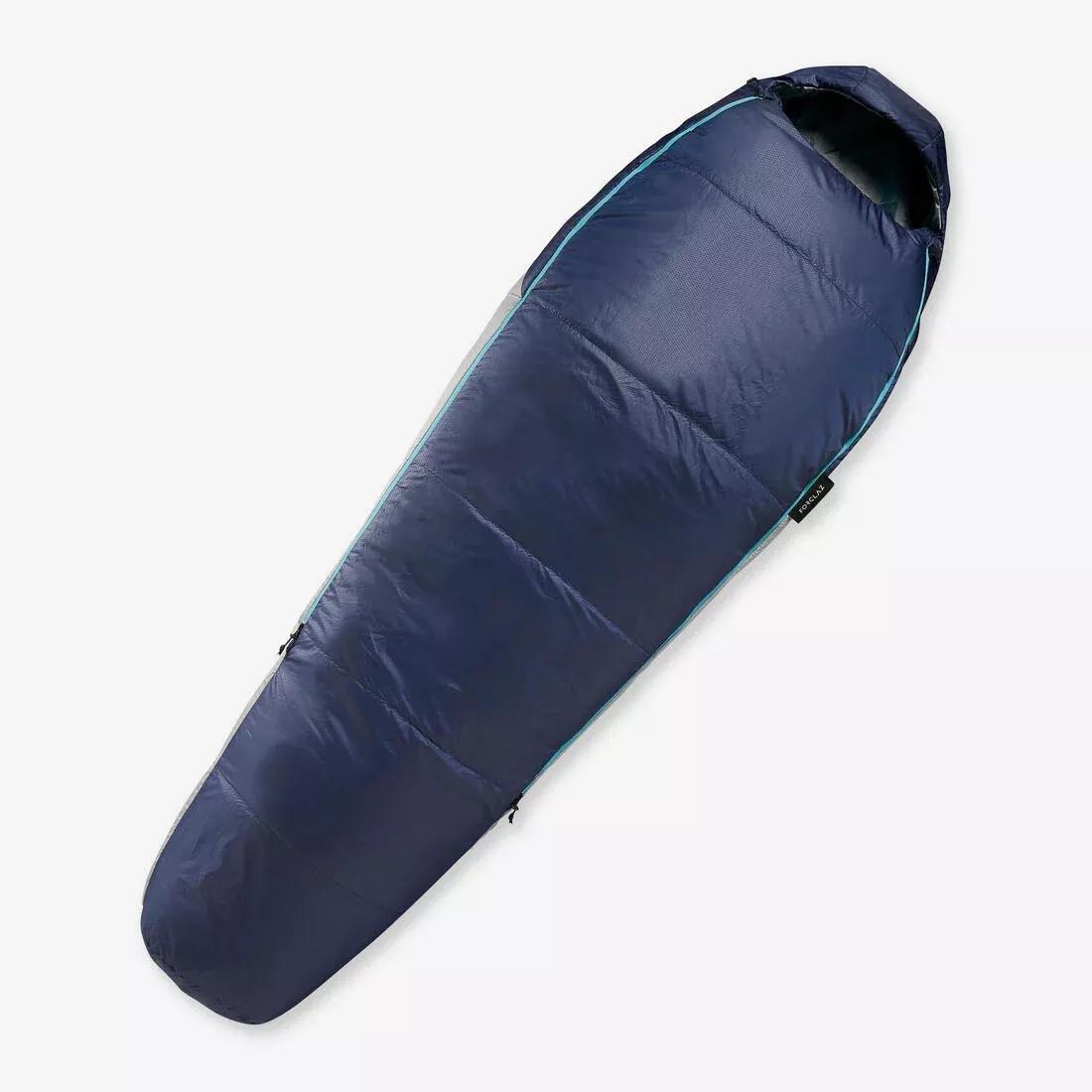 Trekking Sleeping Bag Mt500, Navy, , large
