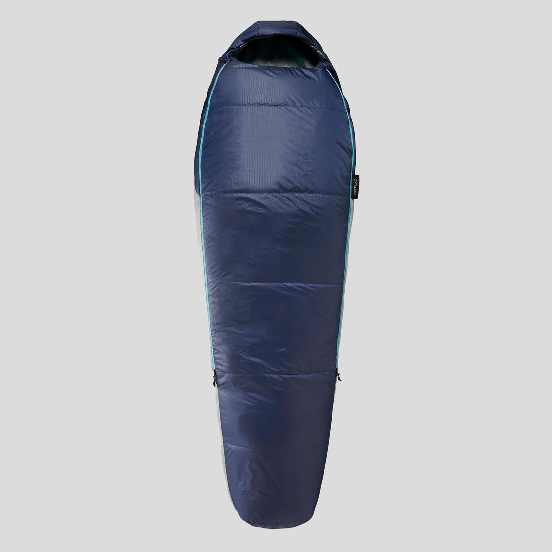 Trekking Sleeping Bag Mt500, Navy, , large image number 1
