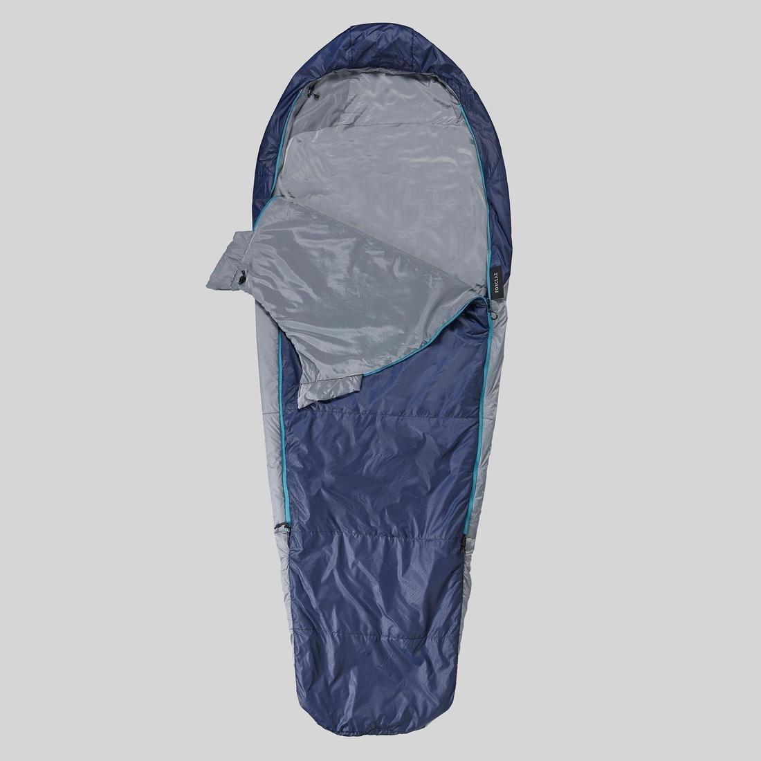 Trekking Sleeping Bag Mt500, Navy, , large image number 3