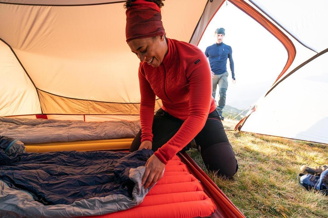 Trekking Sleeping Bag Mt500, Navy, , large image number 11