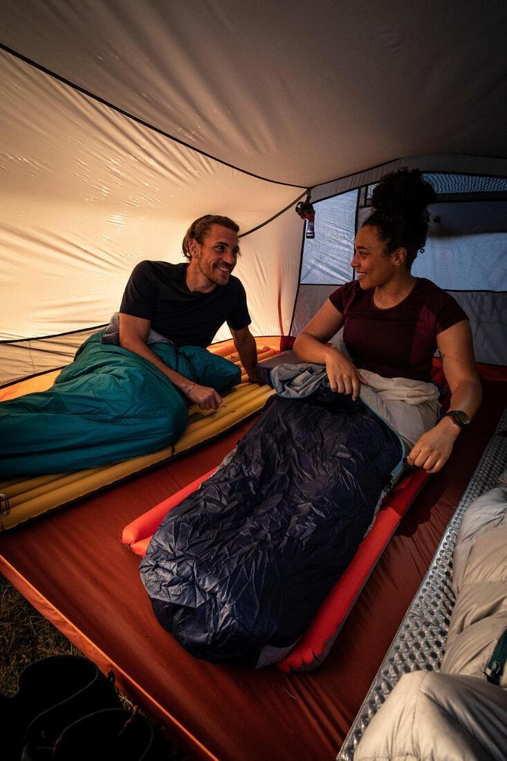 Trekking Sleeping Bag Mt500, Navy, , large image number 12