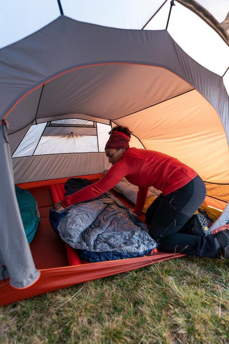 Trekking Sleeping Bag Mt500, Navy, , large image number 13