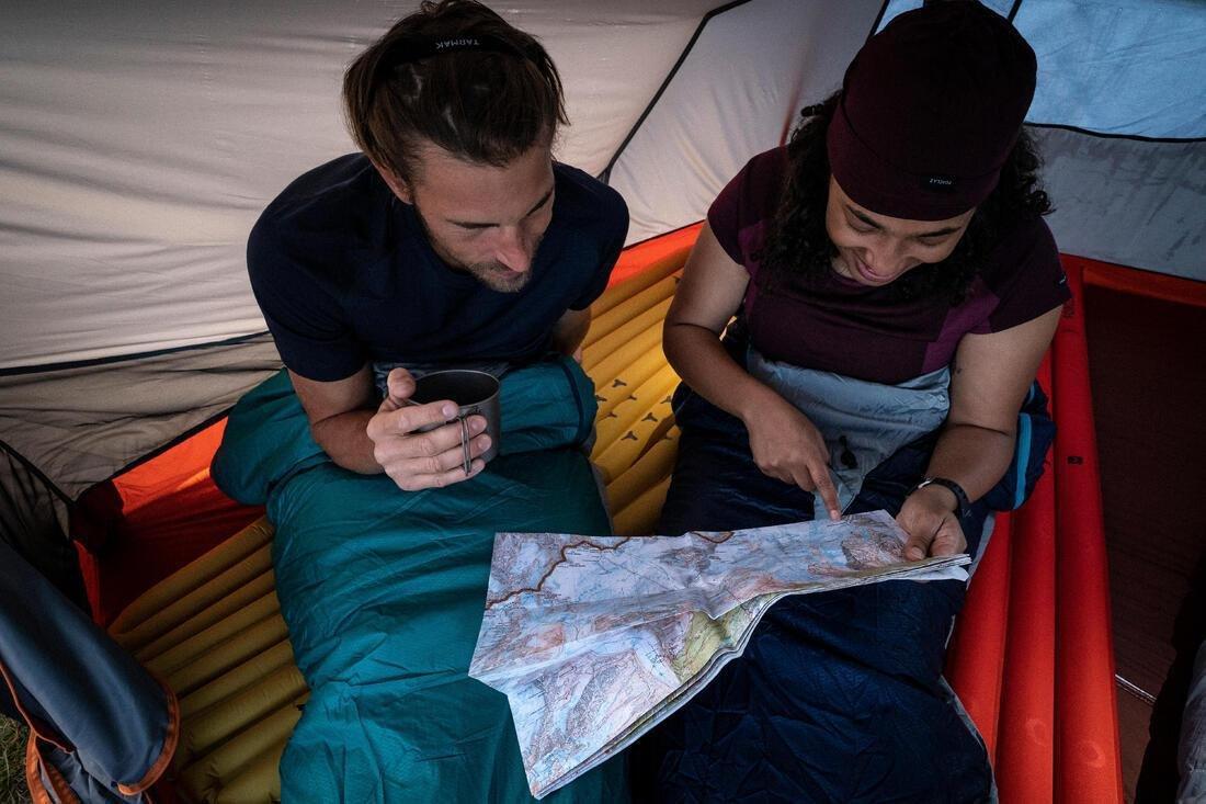Trekking Sleeping Bag Mt500, Navy, , large image number 14