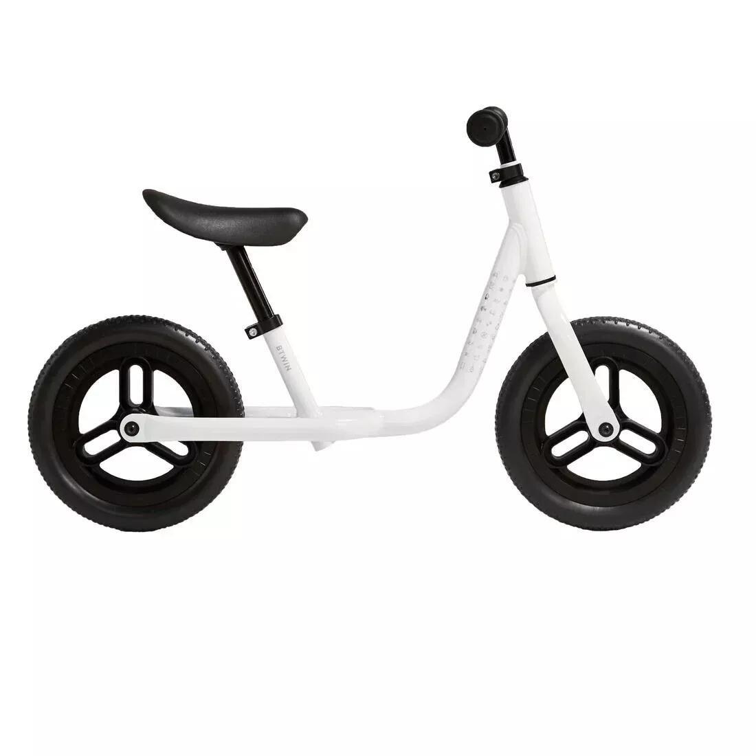 Kids Balance BikeRunride100 , Snow White, No Color, medium