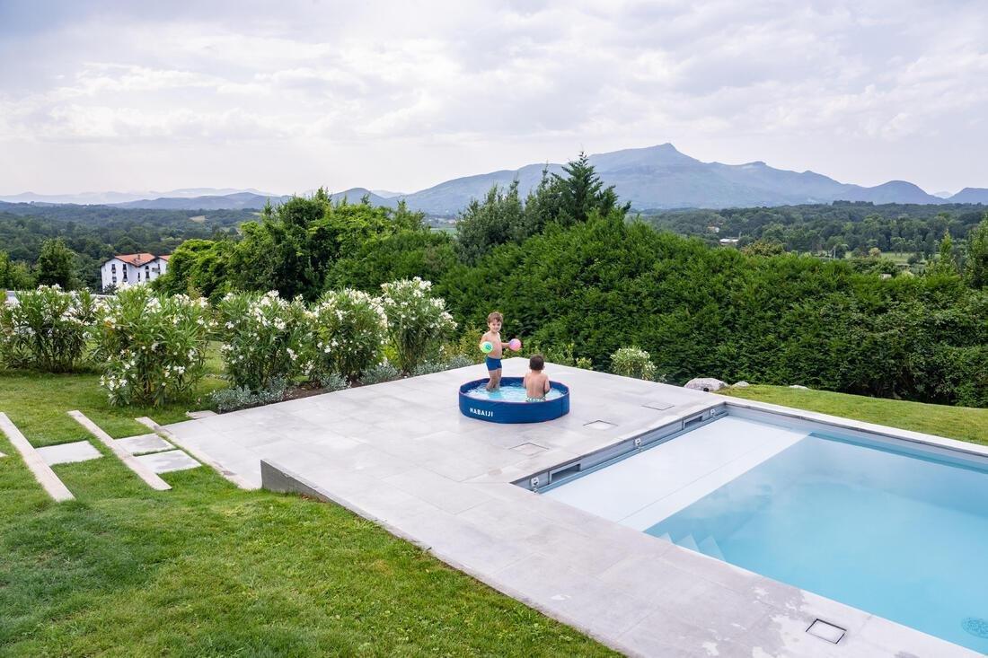 Swimming Tidipool Kids Paddling Pool With Waterproof Carry Bag, Petrol Blue, No Color, large image number 8