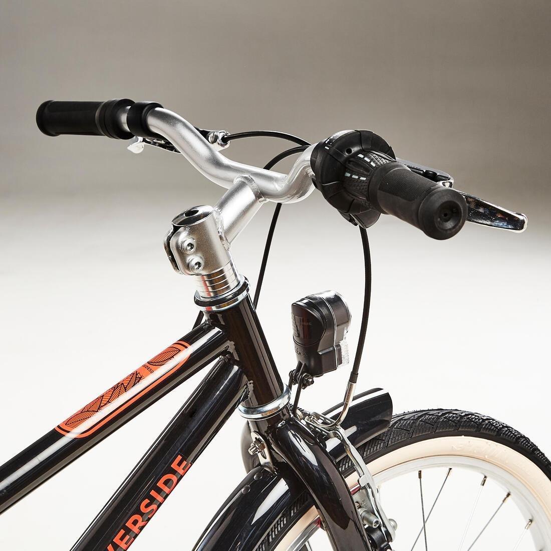 BLACK Kids' 6-9 Years 20 Hybrid Bike Riverside 500, No Color, large image number 10