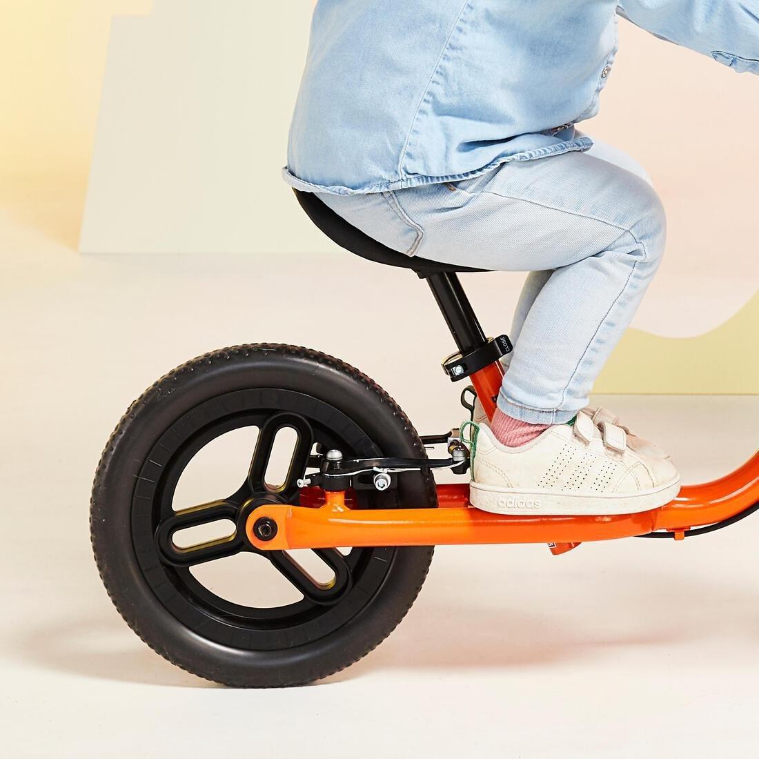 Kids Unisex Balance Bike Run Ride - 500, Orange, No Color, large image number 4