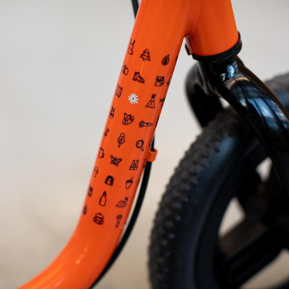 Kids Unisex Balance Bike Run Ride - 500, Orange, No Color, large image number 10