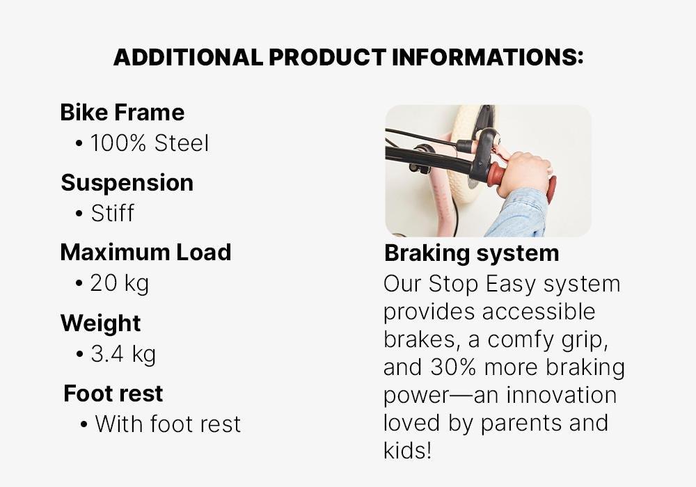 Kids Unisex Balance Bike Runride - 500, Pink, No Color, medium