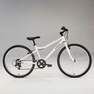 BTWIN - Kids' 24-inch robust 6-speed hybrid bike, white
