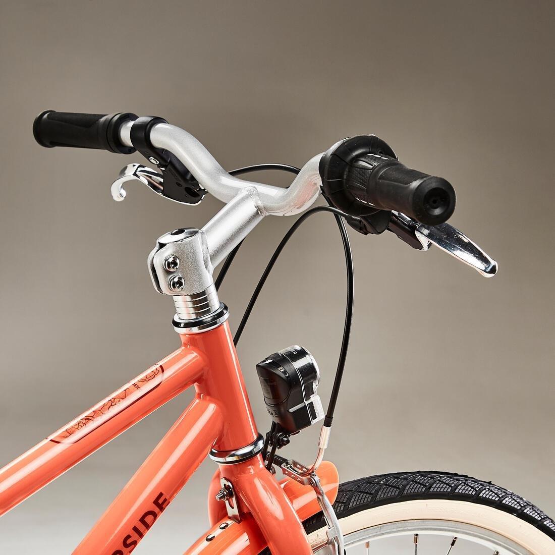 CORAL PINK Kids' 9-12 Years 24 Hybrid Bike Riverside 500, No Color, large image number 10