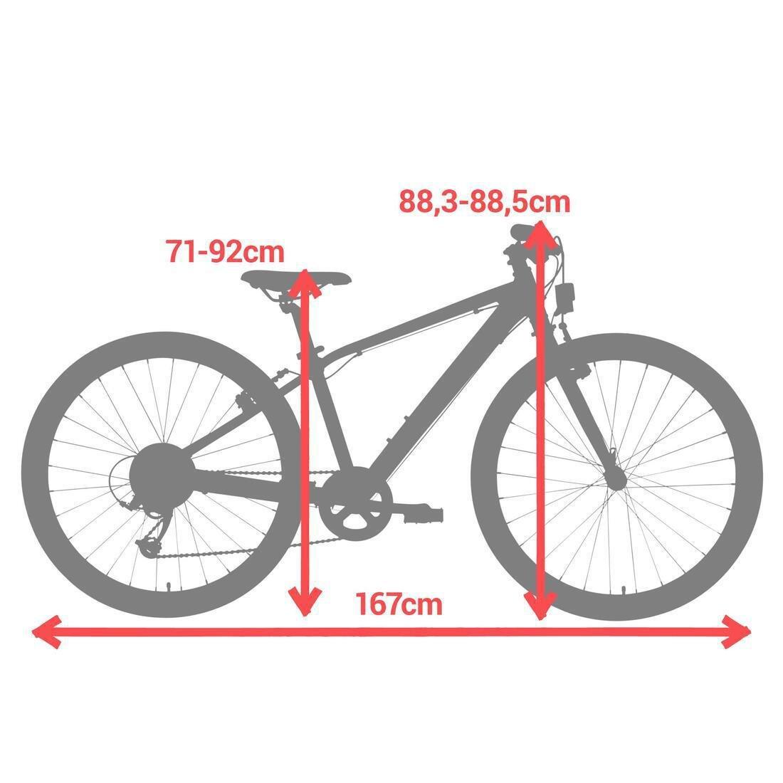 PRUSSIAN BLUE Kids' 9-12 Years 26 Hybrid Bike Riverside 900, No Color, large image number 14