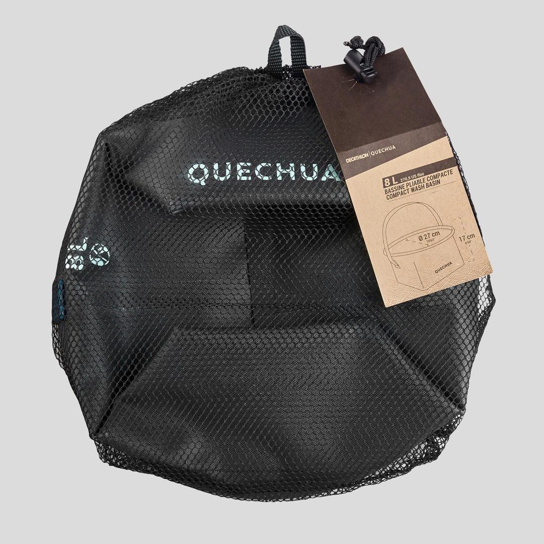 QUECHUA - Folding Camping Bowl, Black