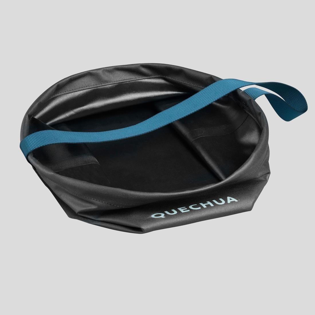 QUECHUA - Folding Camping Bowl, Black