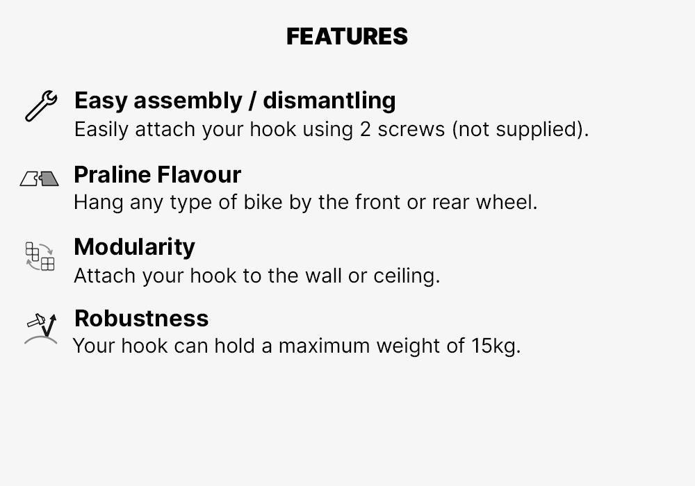 1-Bike Wall and Ceiling Rack, No Color, medium