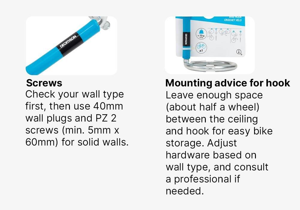 1-Bike Wall and Ceiling Rack, No Color, medium