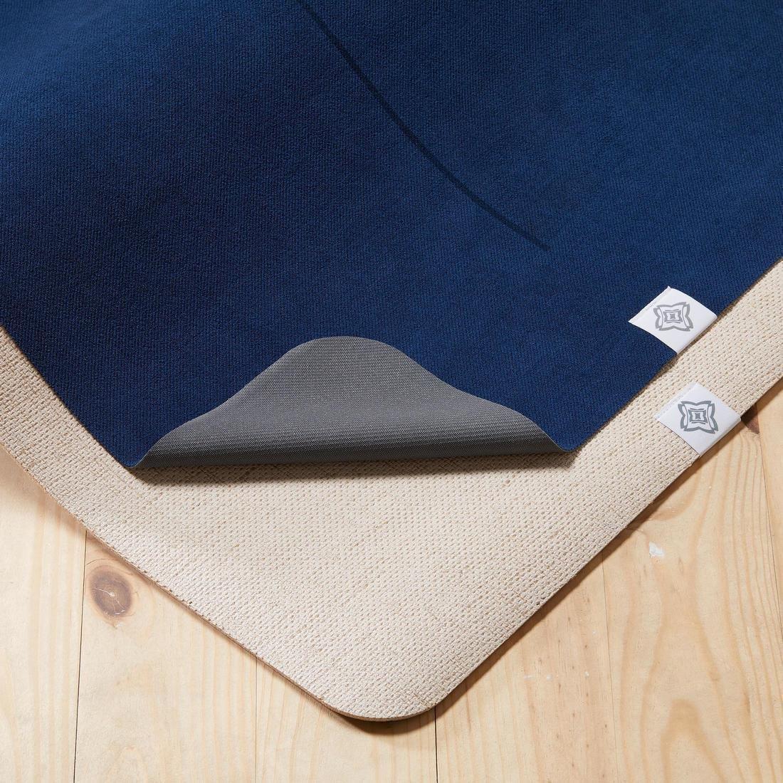 Non-Slip Yoga Towel, Dark Blue, No Color, large image number 4