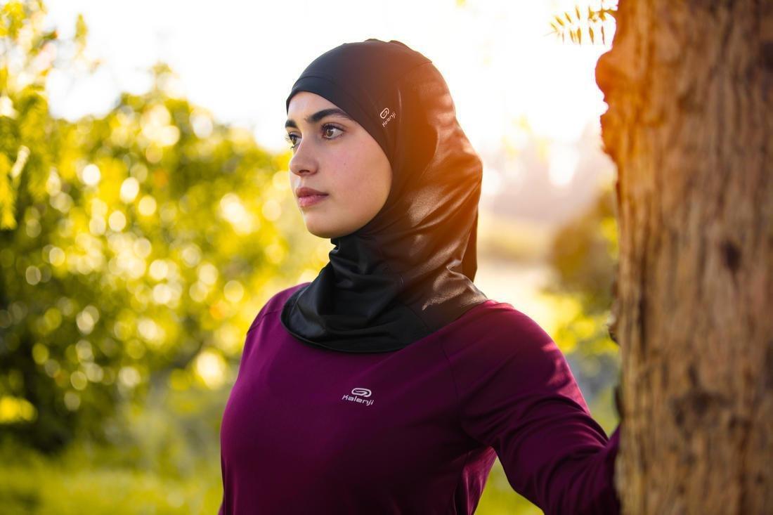 Women Running Hijab, Black, , large image number 3