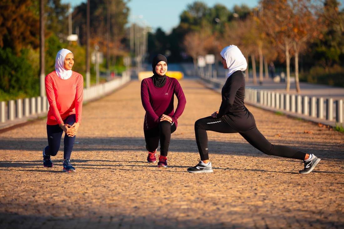 Women Running Hijab, Black, , large image number 5
