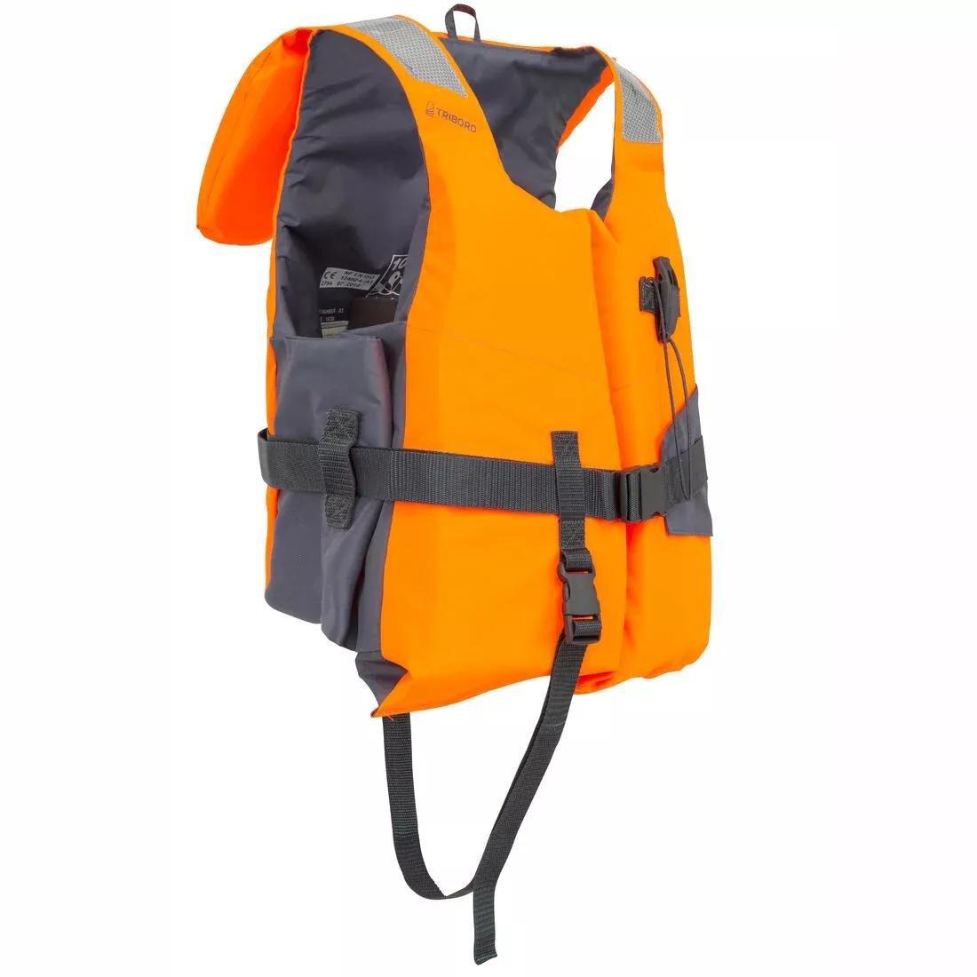 Adults Foam Life Jacket - LJ100N Easy, Orange, No Color, large image number 0