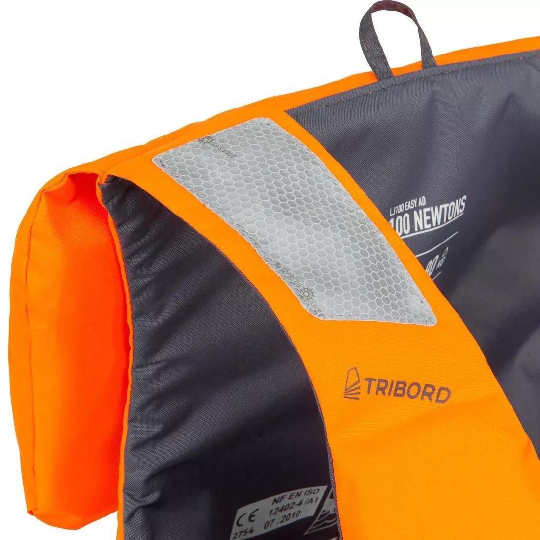 Adults Foam Life Jacket - LJ100N Easy, Orange, No Color, large image number 6