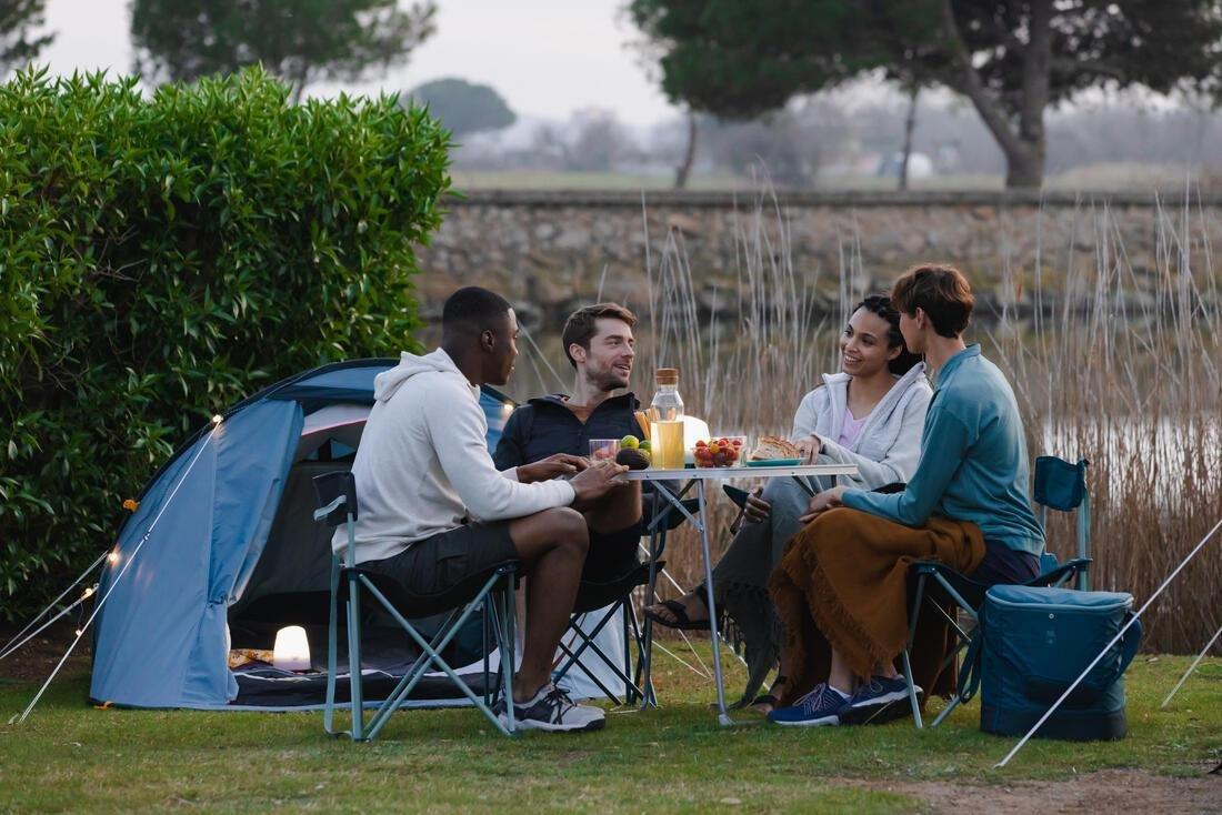 Folding Camping Chair, Grey, No Color, large image number 12