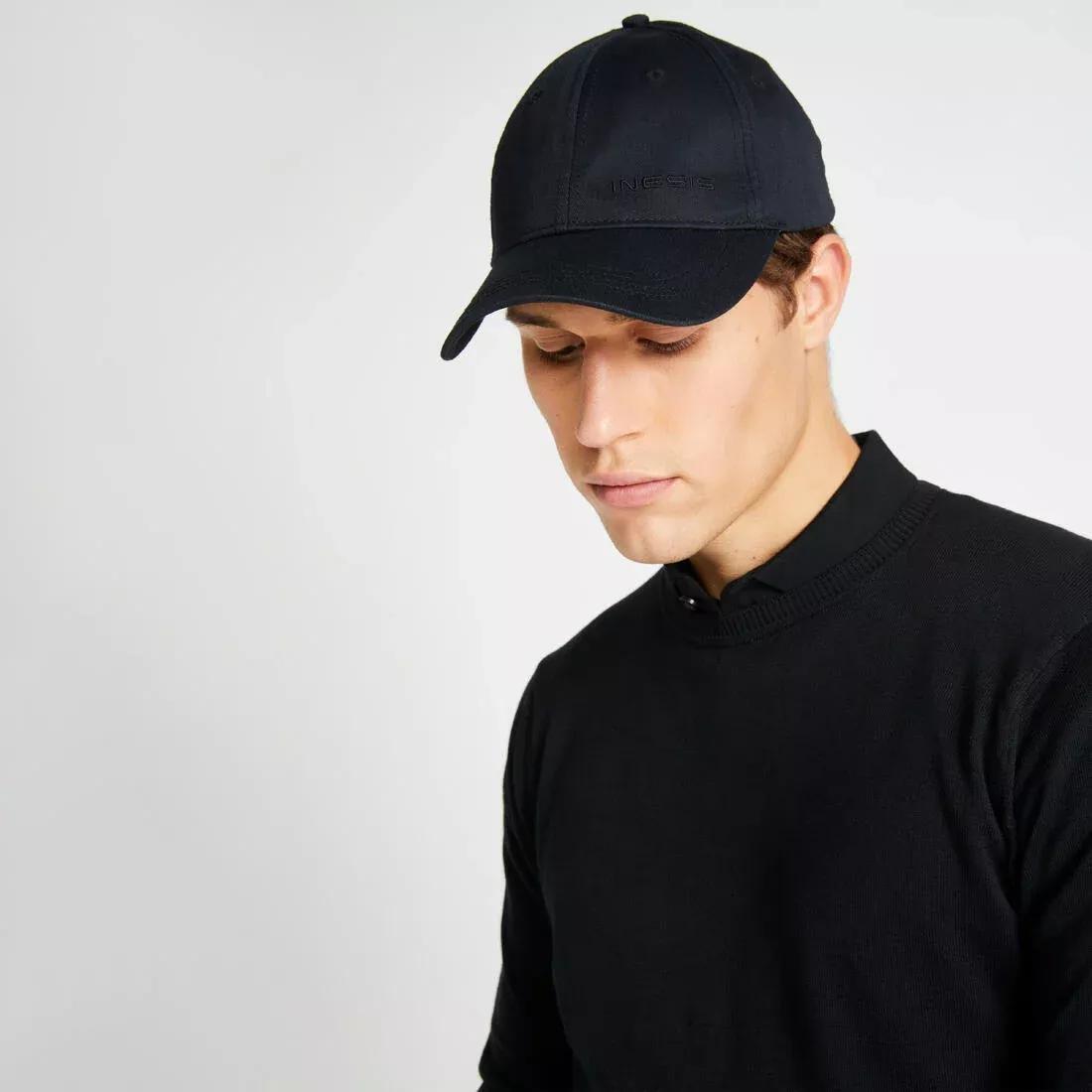 BLACK Adult's golf cap - MW 500, No Color, medium