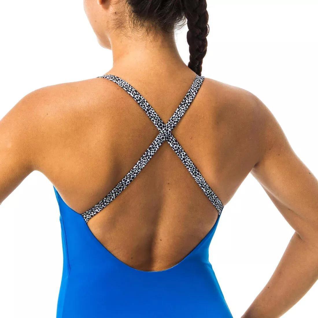 Women one-piece swimsuit Riana, Blue, No Color, large image number 3