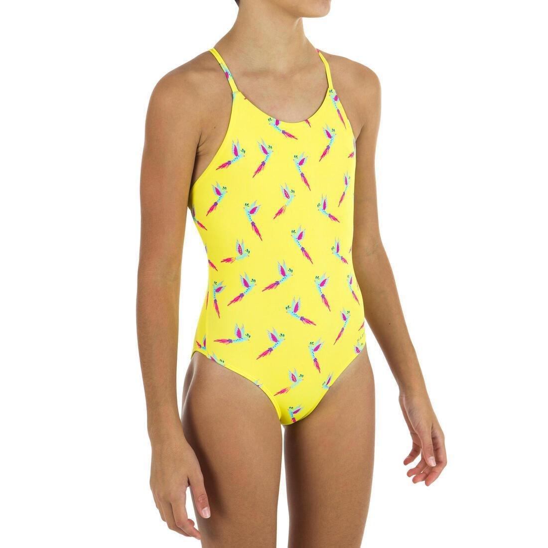 Kids Girls Swimsuit - Lila 100, Butterscotch Yellow, , large image number 0