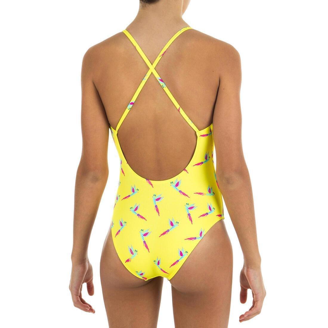 Kids Girls Swimsuit - Lila 100, Butterscotch Yellow, , large image number 1
