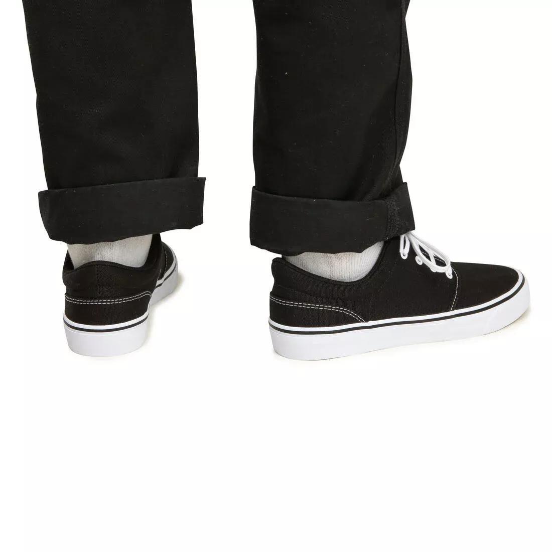 Adult Skateboarding Longboarding Low-Top Shoes Vulca 100, Black, , large image number 2