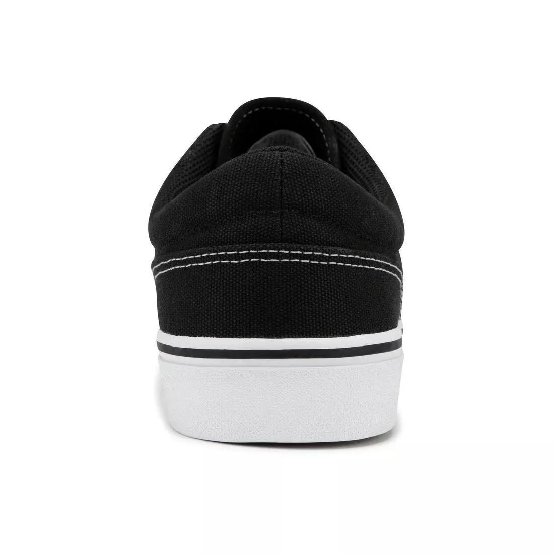 Adult Skateboarding Longboarding Low-Top Shoes Vulca 100, Black, , large image number 6
