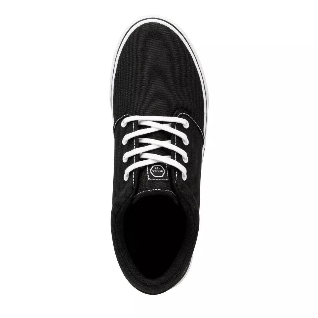 Adult Skateboarding Longboarding Low-Top Shoes Vulca 100, Black, , large image number 8
