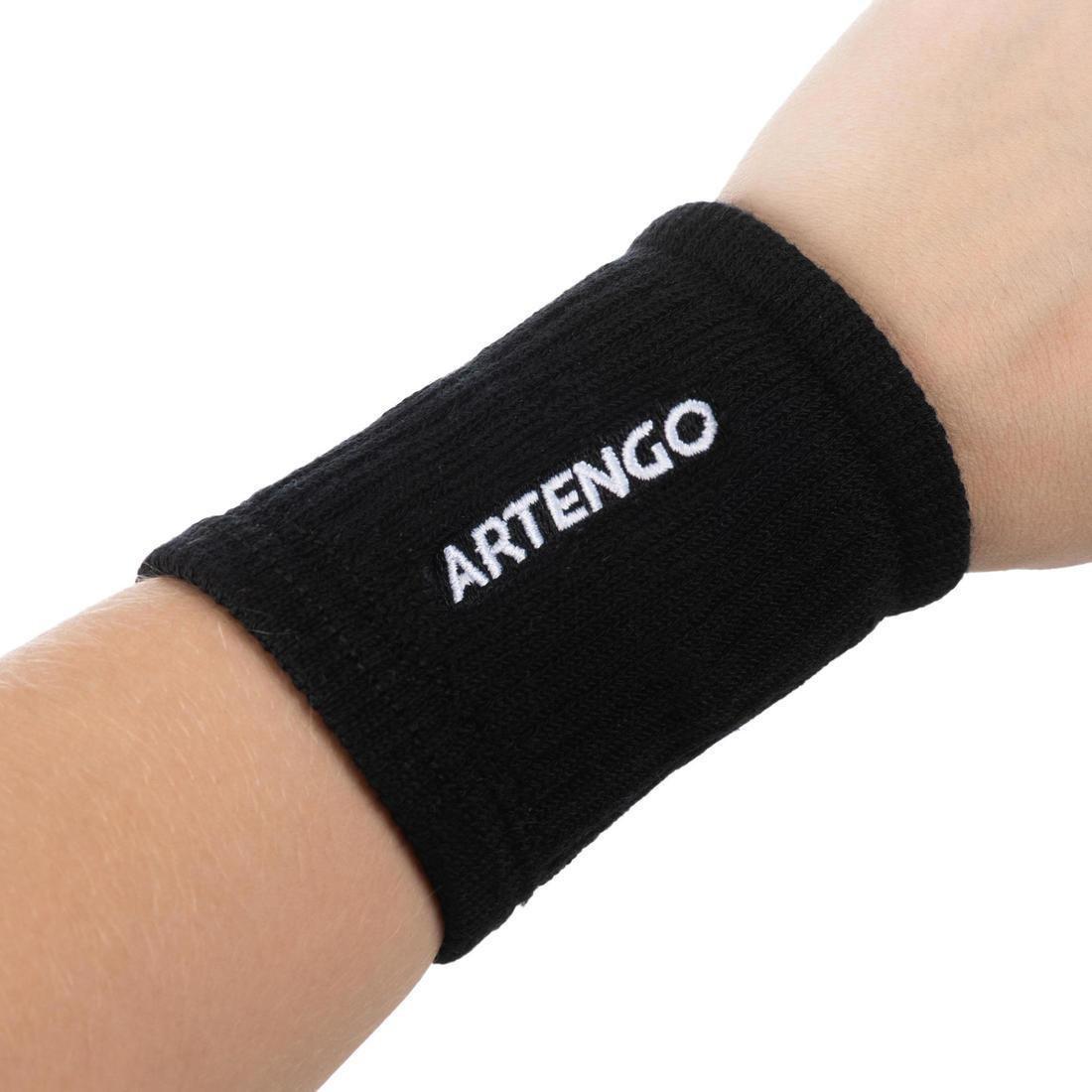 Tennis Wristbands - Tp500, Black/White, , large image number 1
