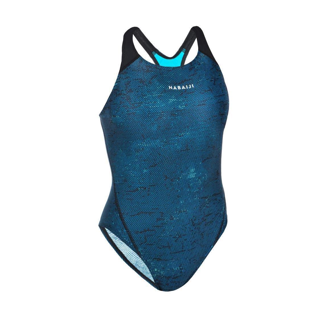 BLACK Women's 1-piece swimsuit - Kamyleon All Geo, , large image number 10
