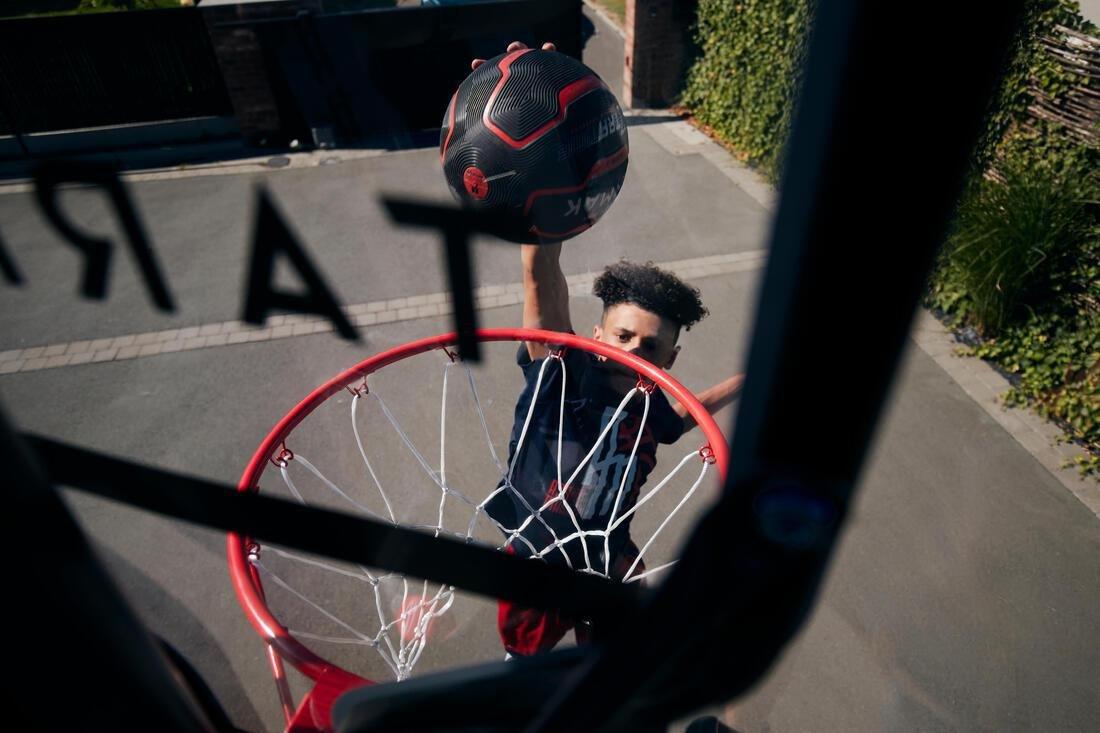 Adult Basketball R900 Durable and Very Grippy, Red/Black, No Color, large image number 9