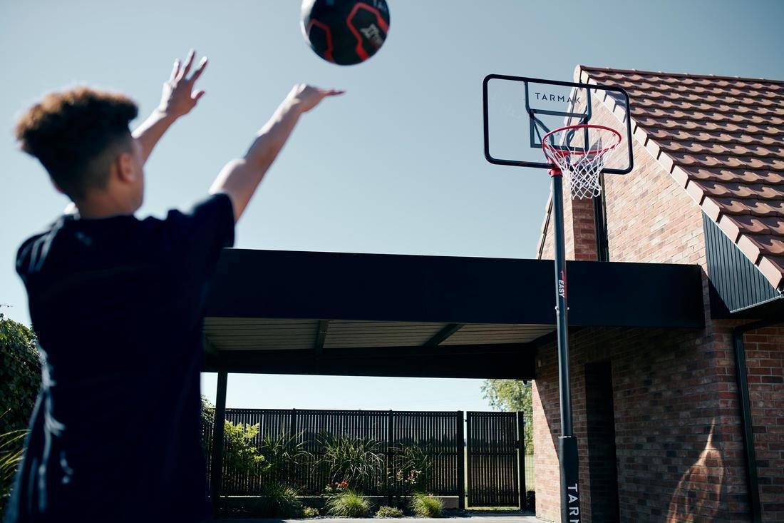 Adult Basketball R900 Durable and Very Grippy, Red/Black, No Color, large image number 11