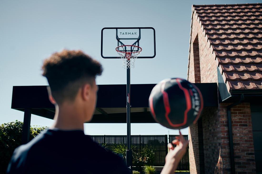 Adult Basketball R900 Durable and Very Grippy, Red/Black, No Color, large image number 12