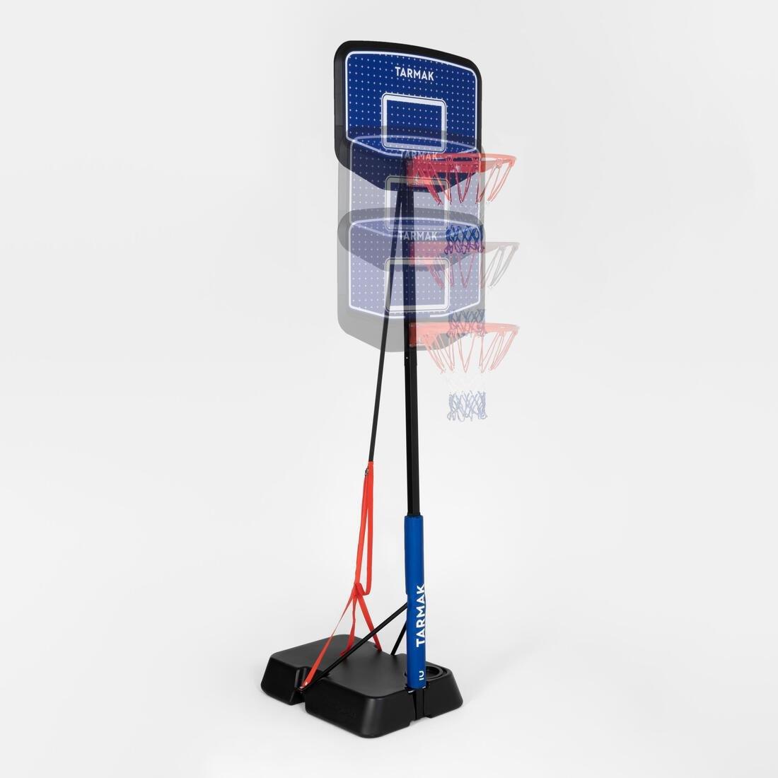 Kids Unisex Adjustable (1.6M To 2.2M) Basketball Hoop On Stand - K900, Blue, No Color, large image number 5