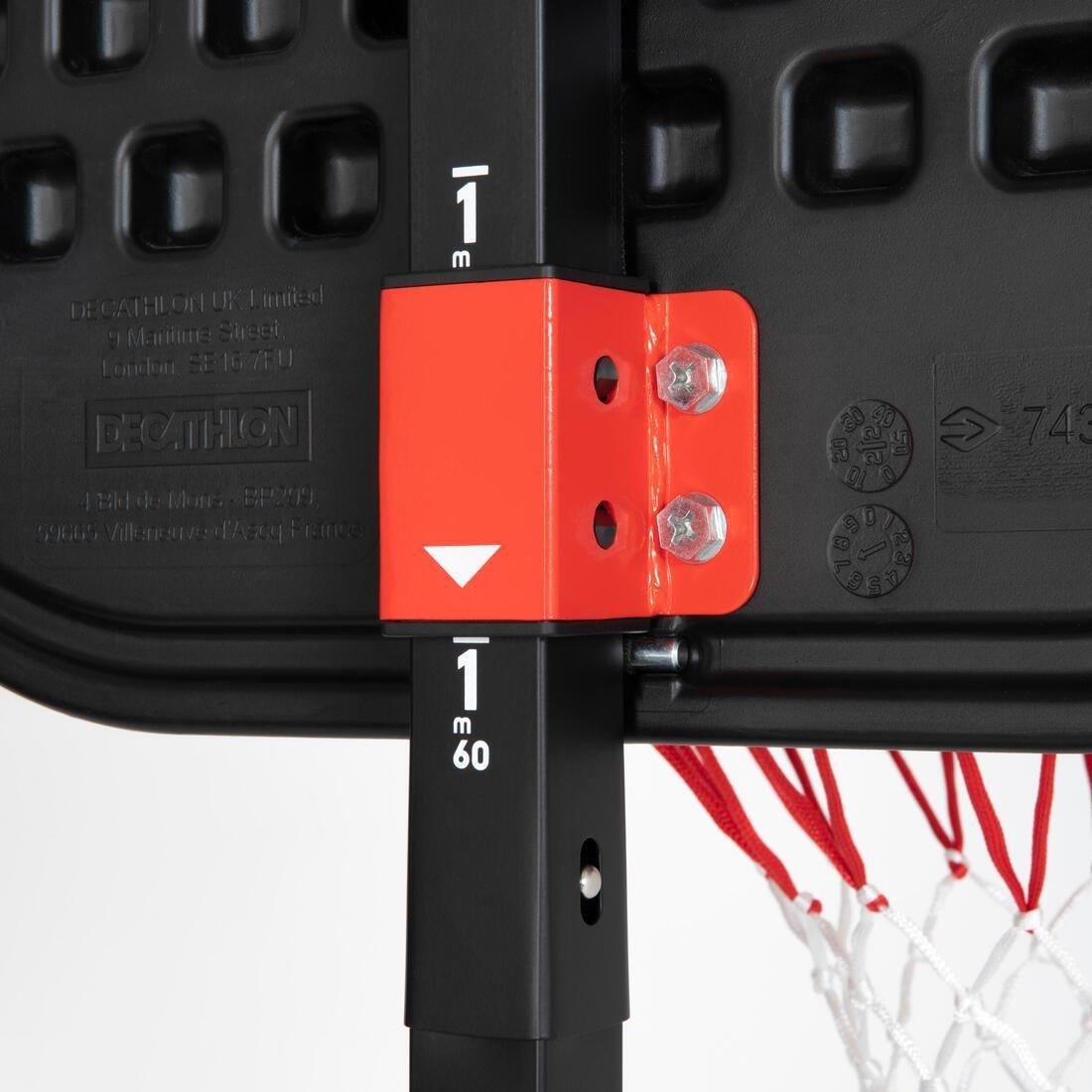 TARMAK - Kids Unisex Adjustable (1.6M To 2.2M) Basketball Hoop On Stand K900, Blue
